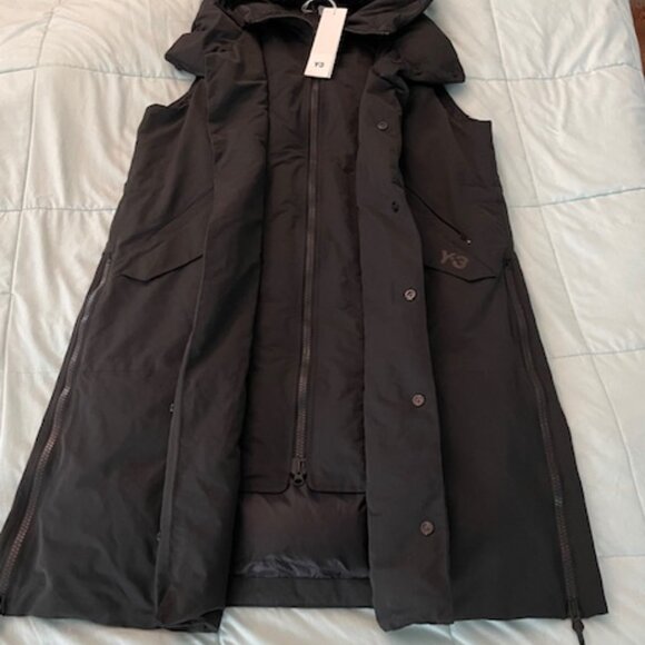 NWT Y3 Adidas Puffer Women's Small - Mens XXS Vest Coat Jacket Hooded Black $945 - Picture 2 of 16